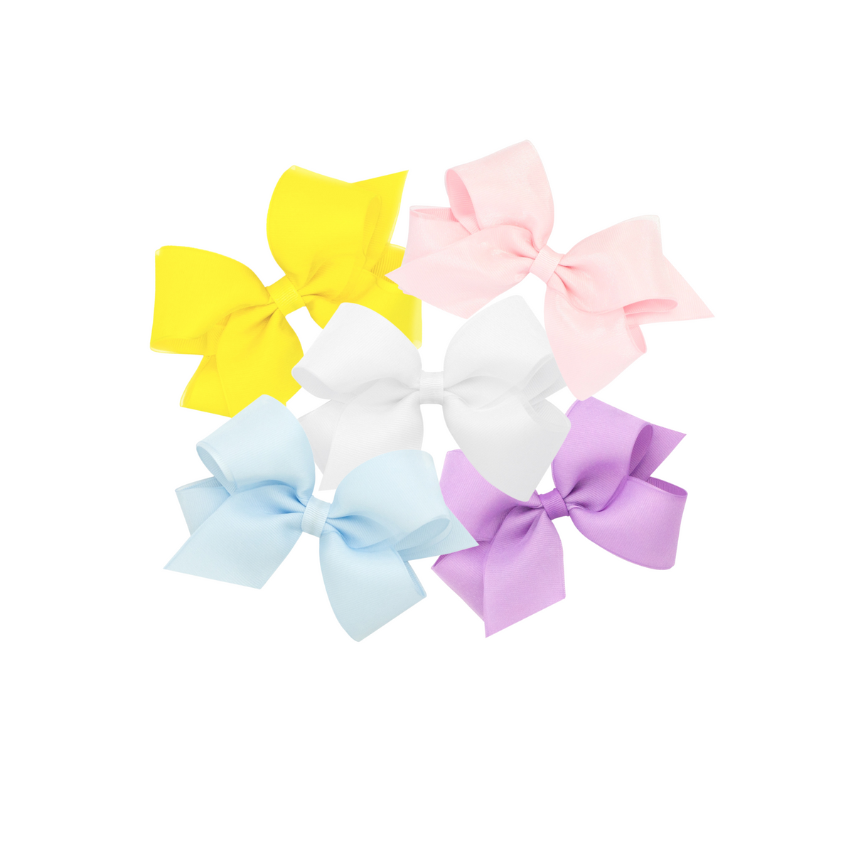 Medium Grosgrain Organza Overlay Bows