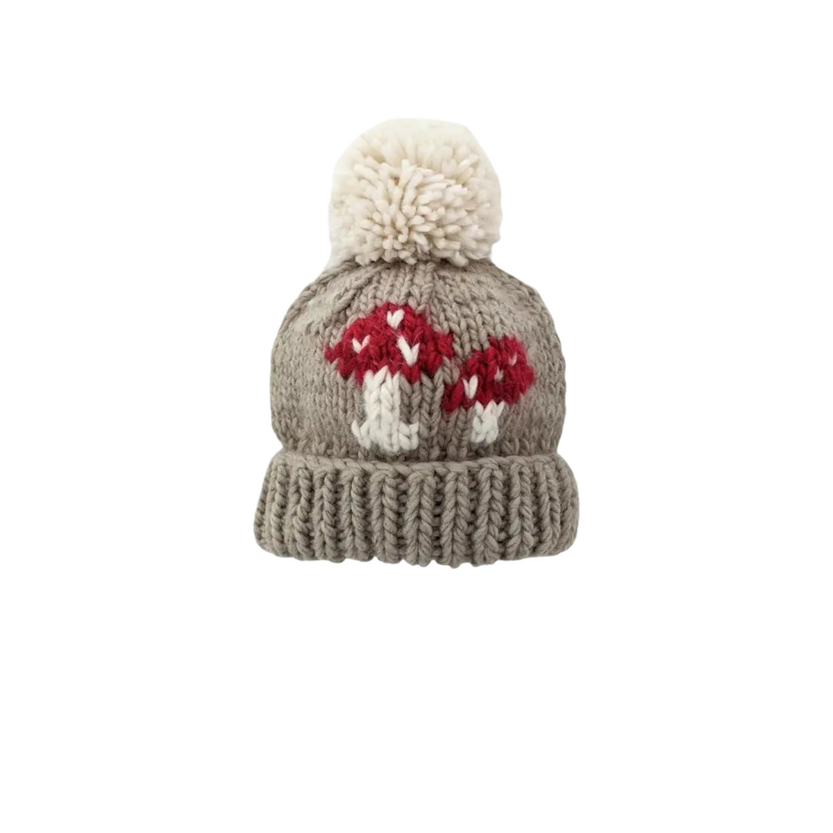 Mushroom Hand Knit Beanie
