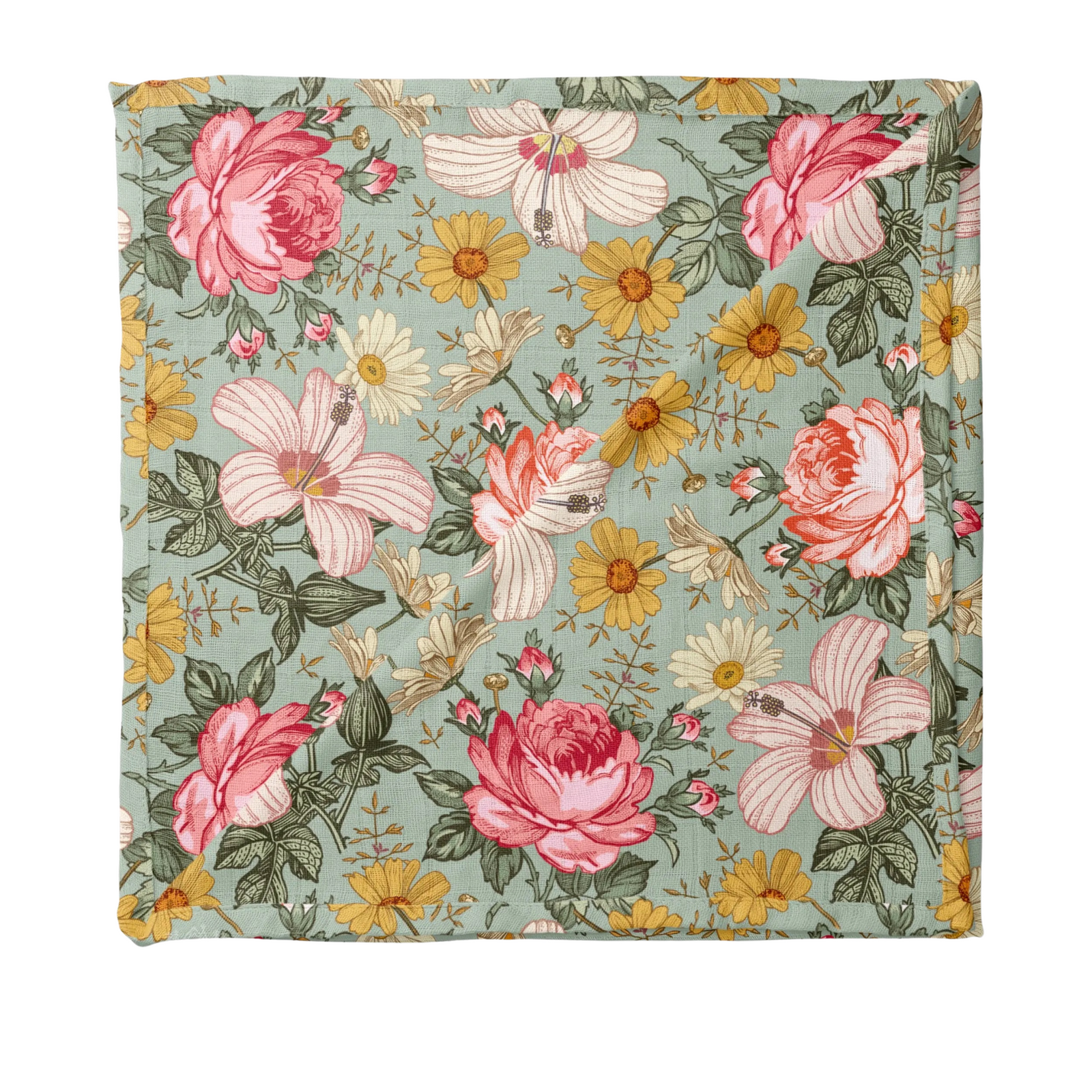 Muslin Garden Floral Swaddle