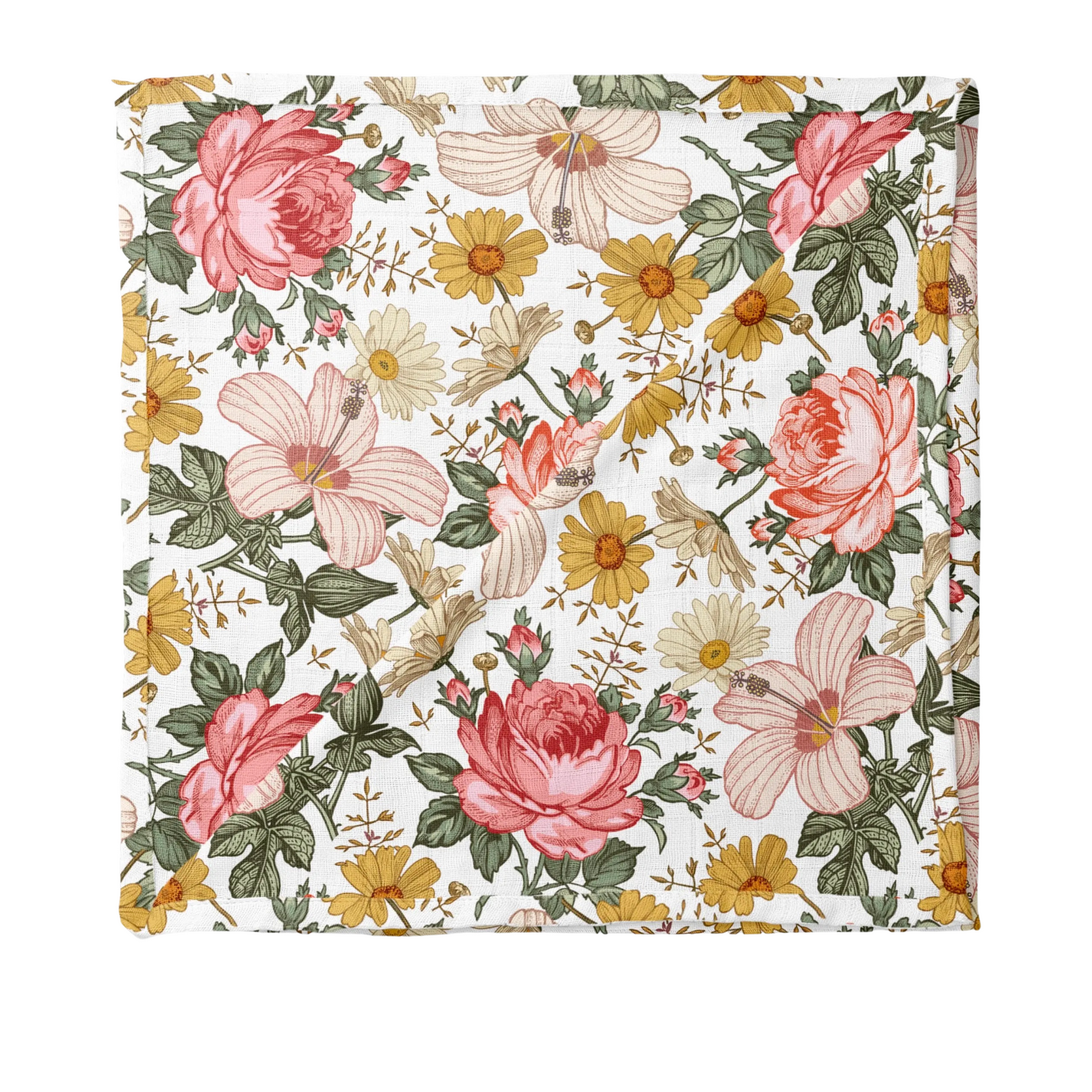 Muslin Garden Floral Swaddle