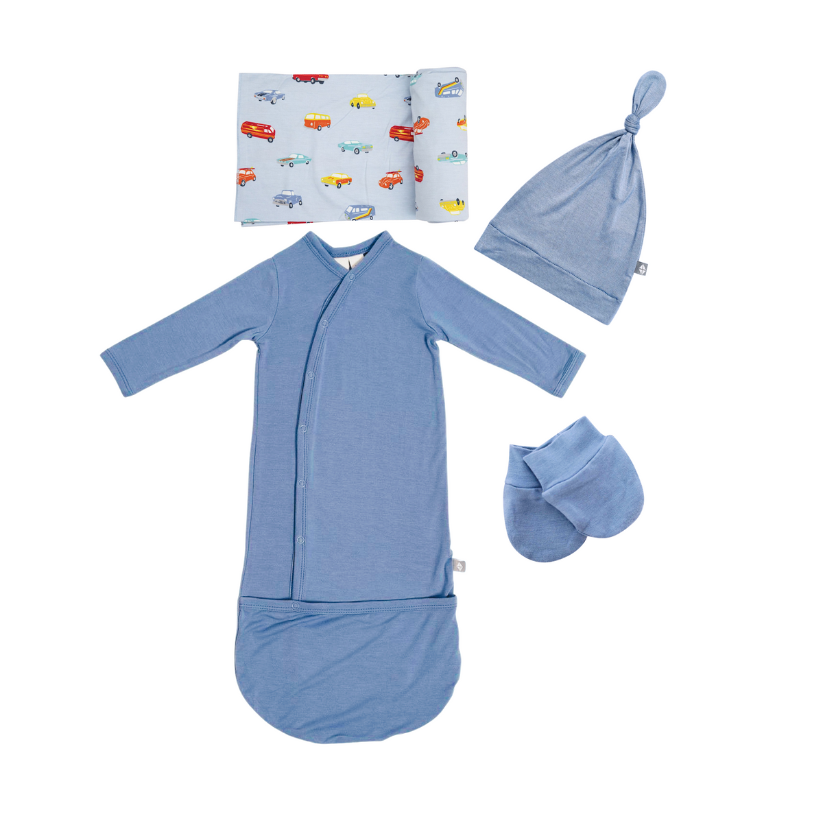 Newborn Bundler Gown-Slate