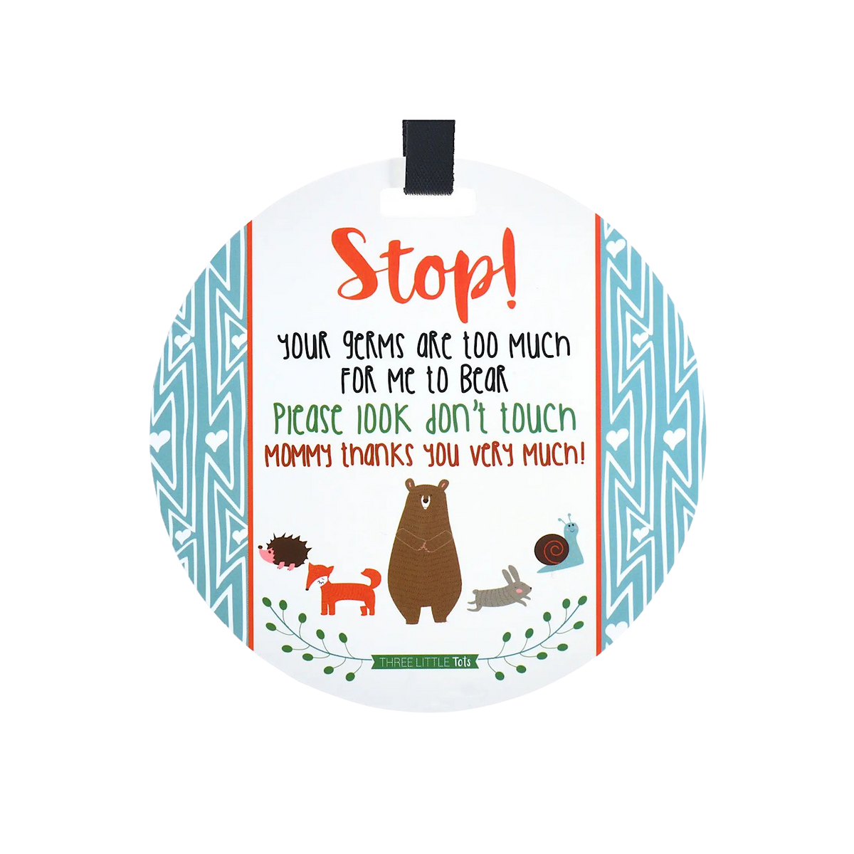 No Touching Baby Carseat and Stroller Tags