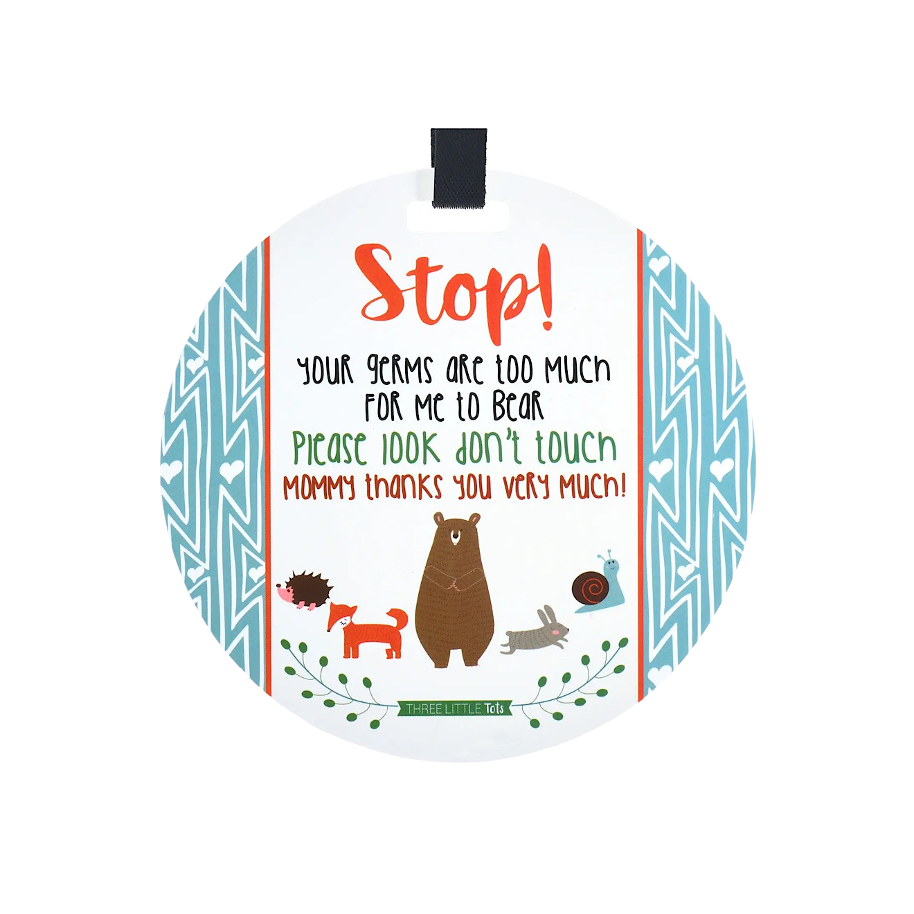 No Touching Baby Carseat and Stroller Tags