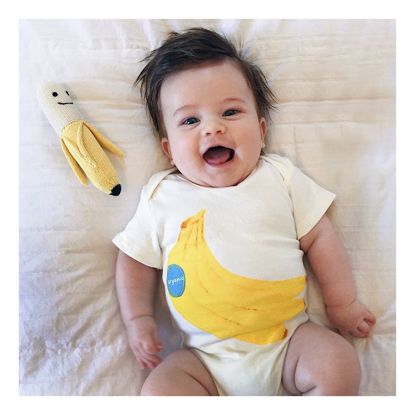 Organic Banana Baby Rattle