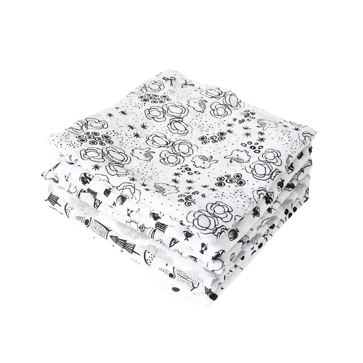 Organic Bunnies Muslin Swaddle