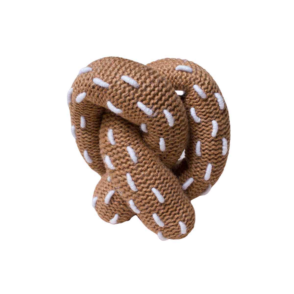 Organic Knit Pretzel Rattle