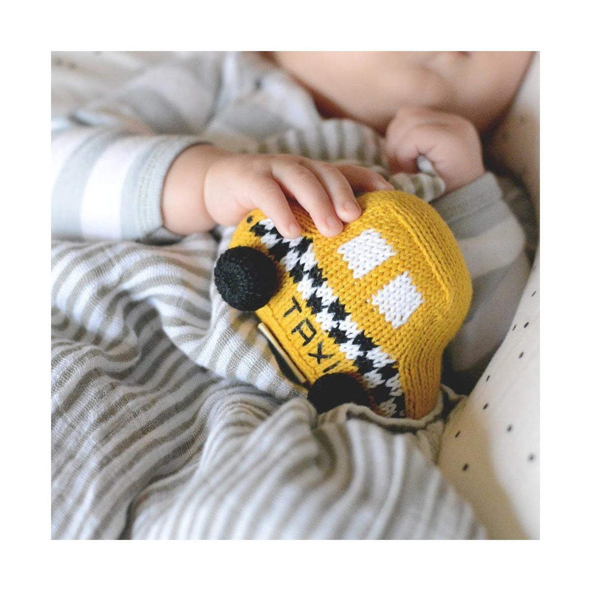 Organic Taxi Knit Rattle
