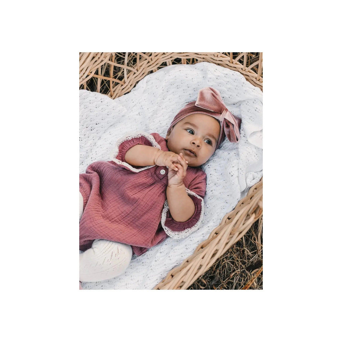 Oversized Velour Baby Headband Bow