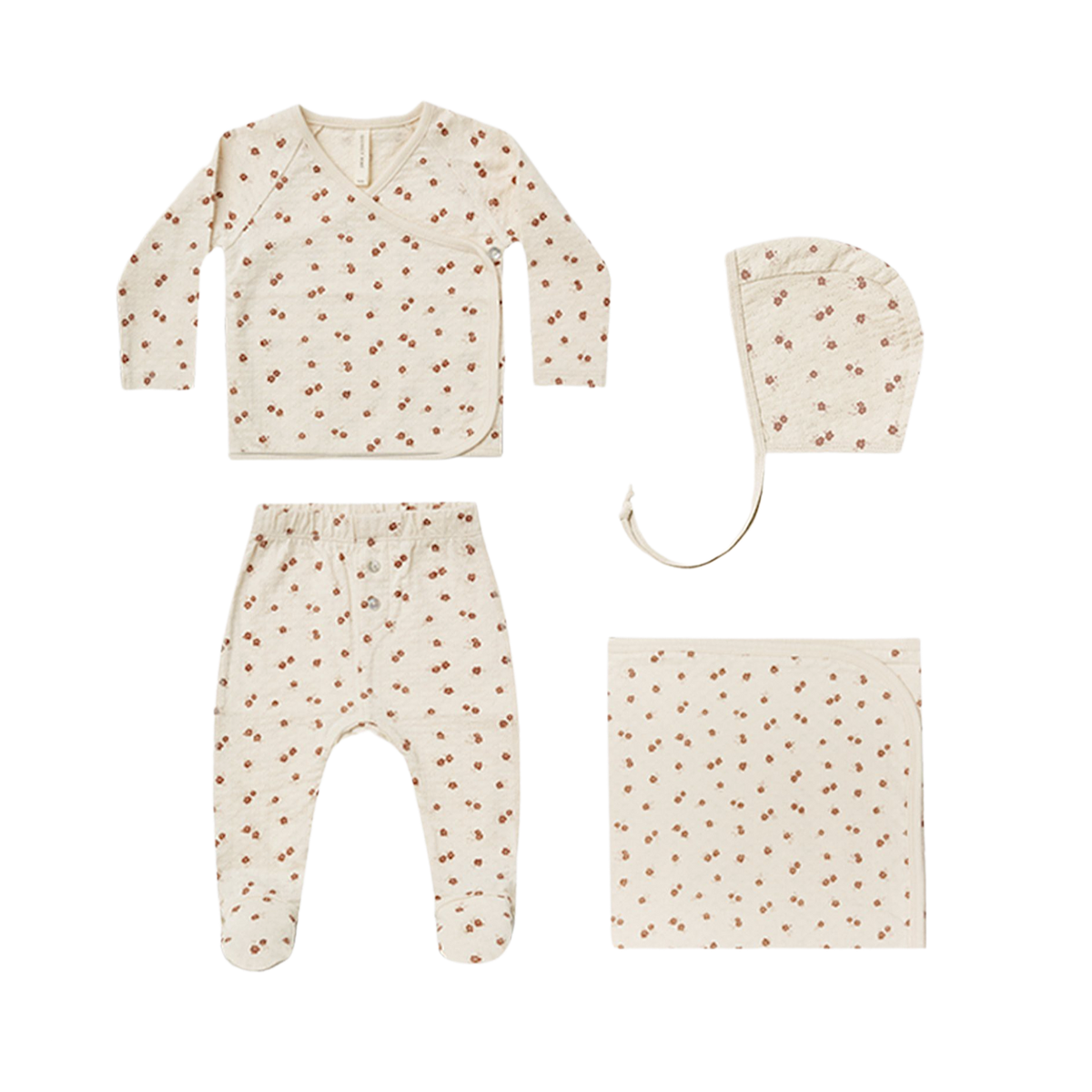 Pointelle Petite Floral Bringing Home Baby Set