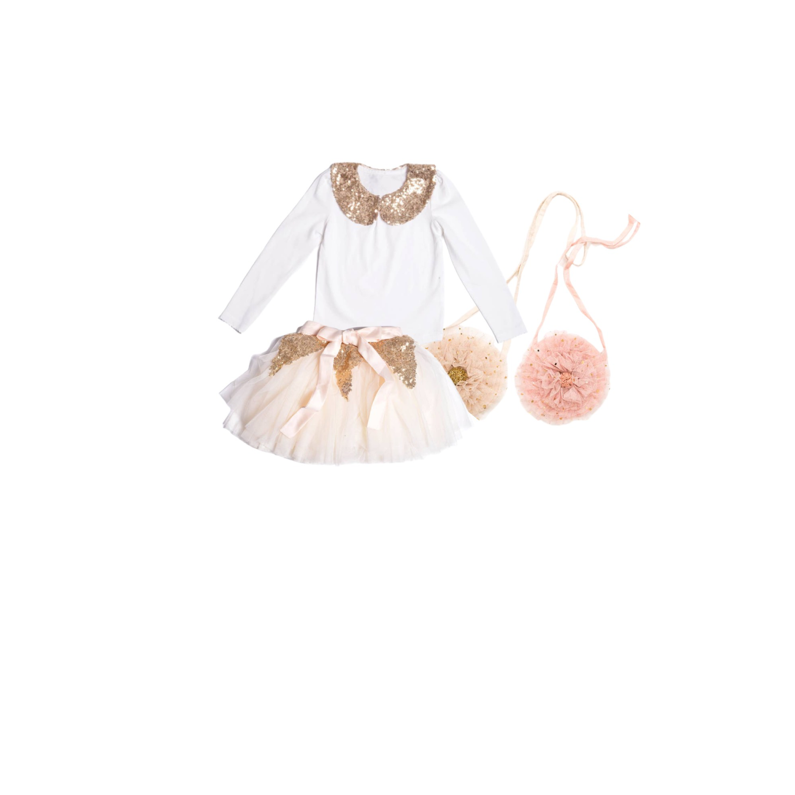 Ruffle Rosette Handbag