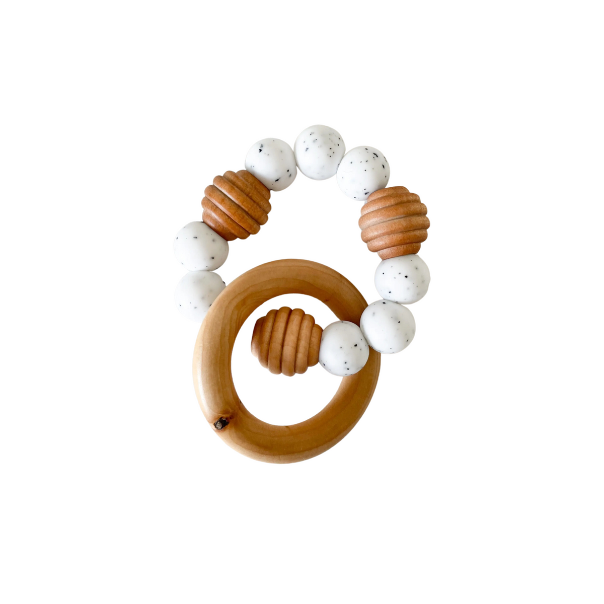 Silicone &amp; Wood Baby Teether