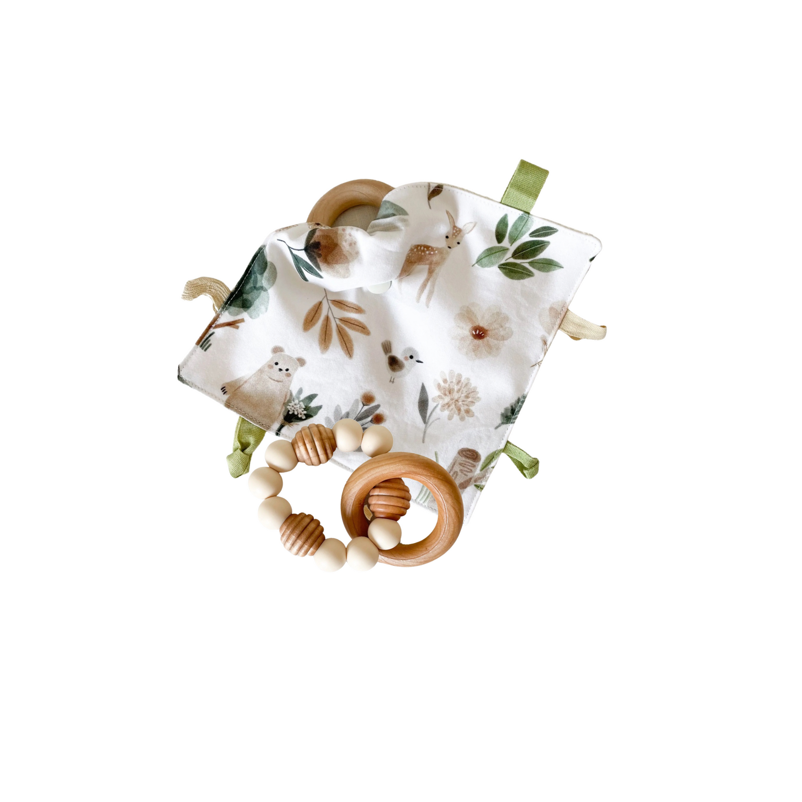 Silicone & Wood Baby Teether