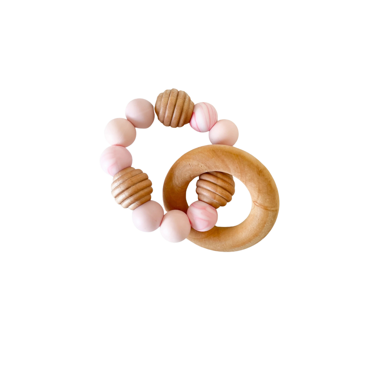 Silicone &amp; Wood Baby Teether