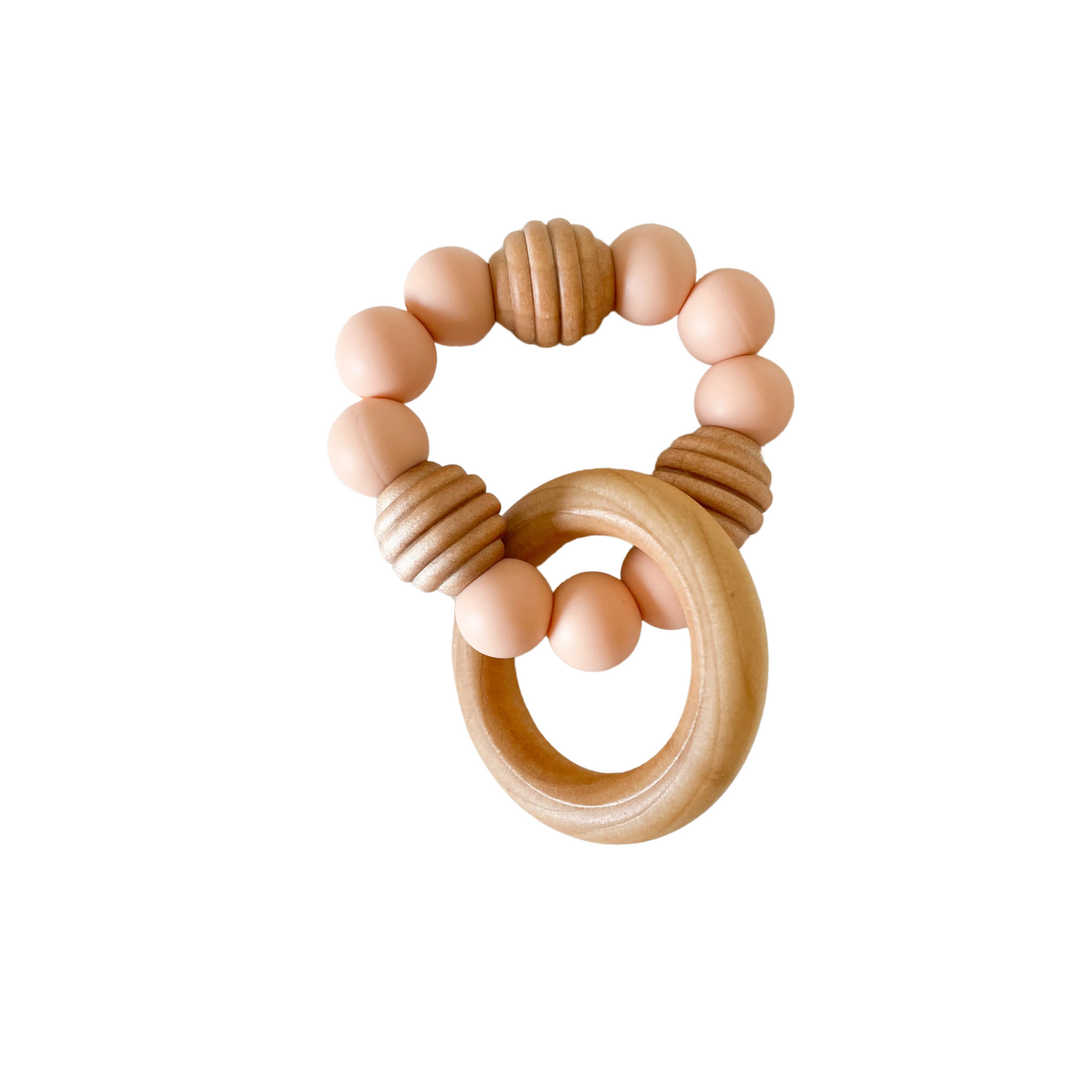 Silicone & Wood Baby Teether