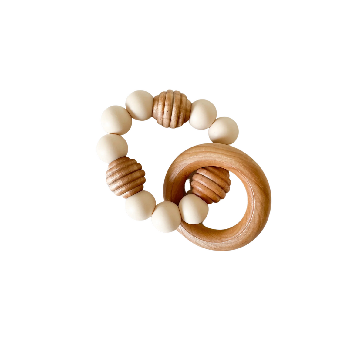 Silicone &amp; Wood Baby Teether