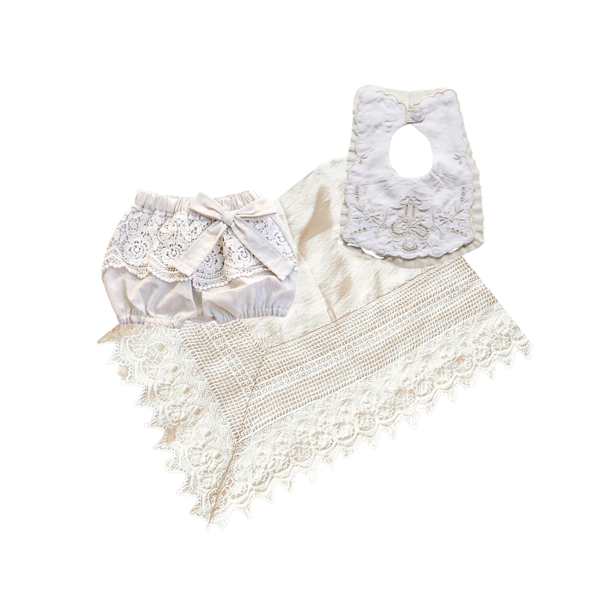 Silk & Lace Heirloom Swaddles