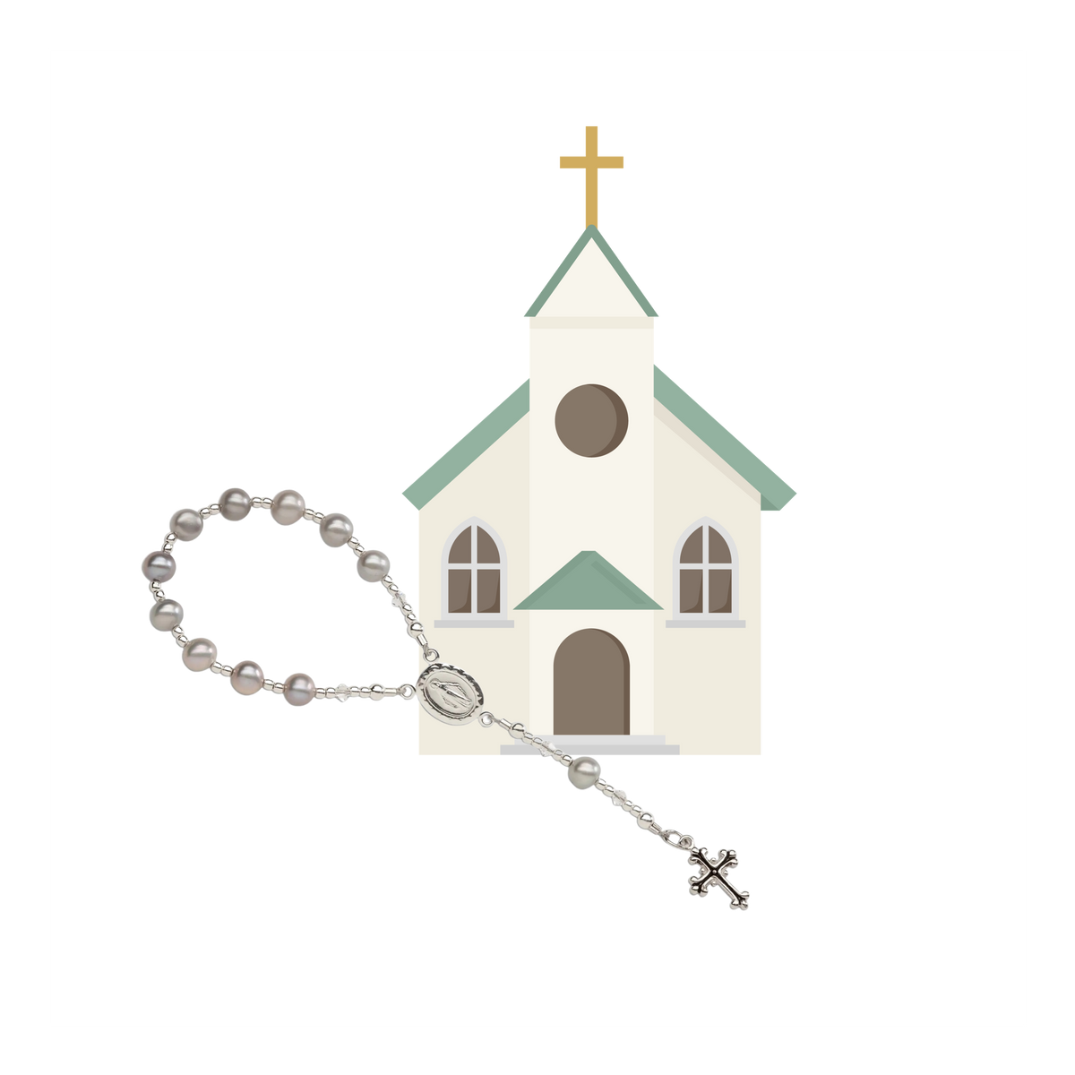 Sterling Silver Baby Rosary