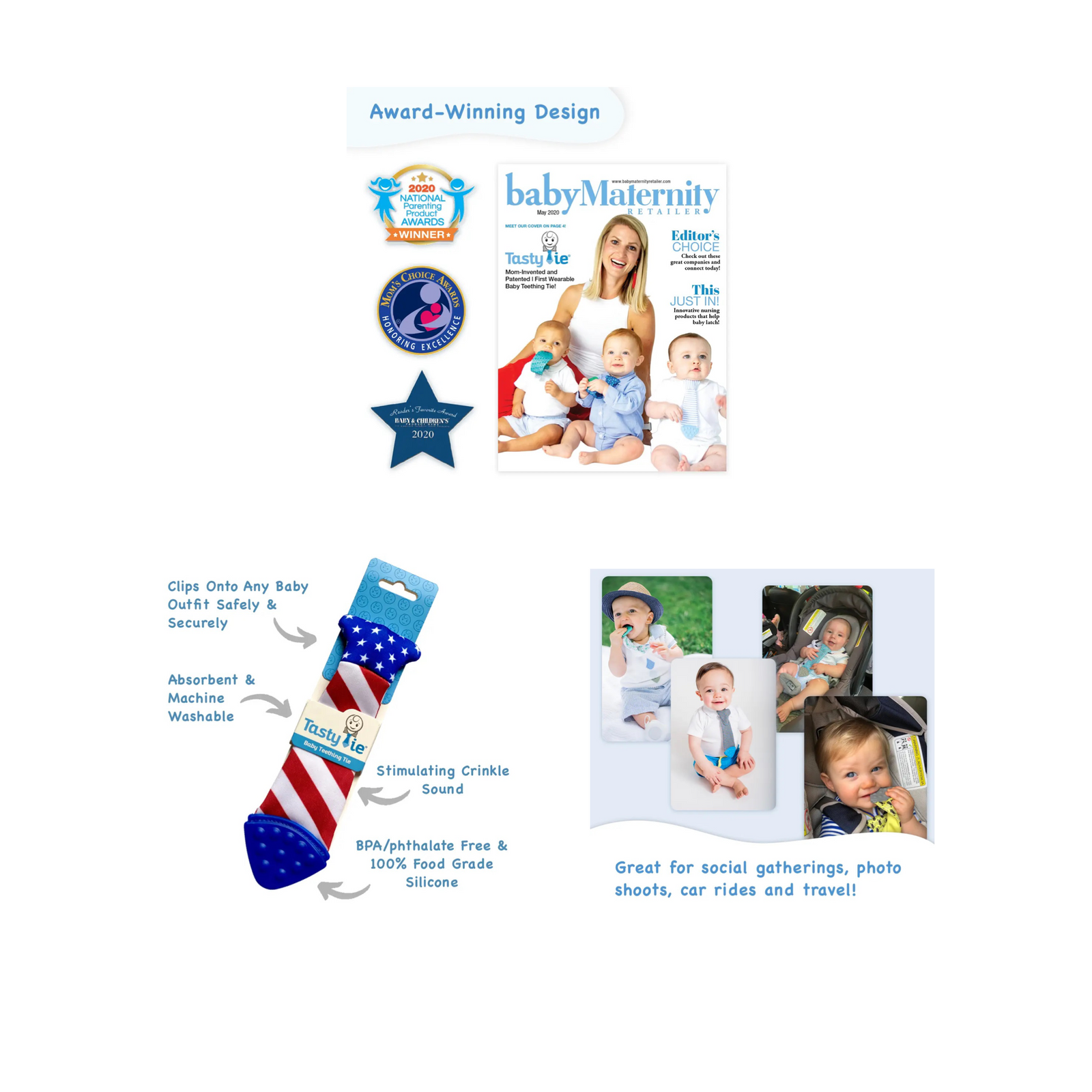 Tasty Tie Teething Ties