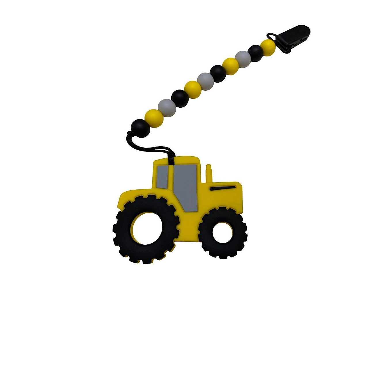 Tractor Silicone Teether With Clip