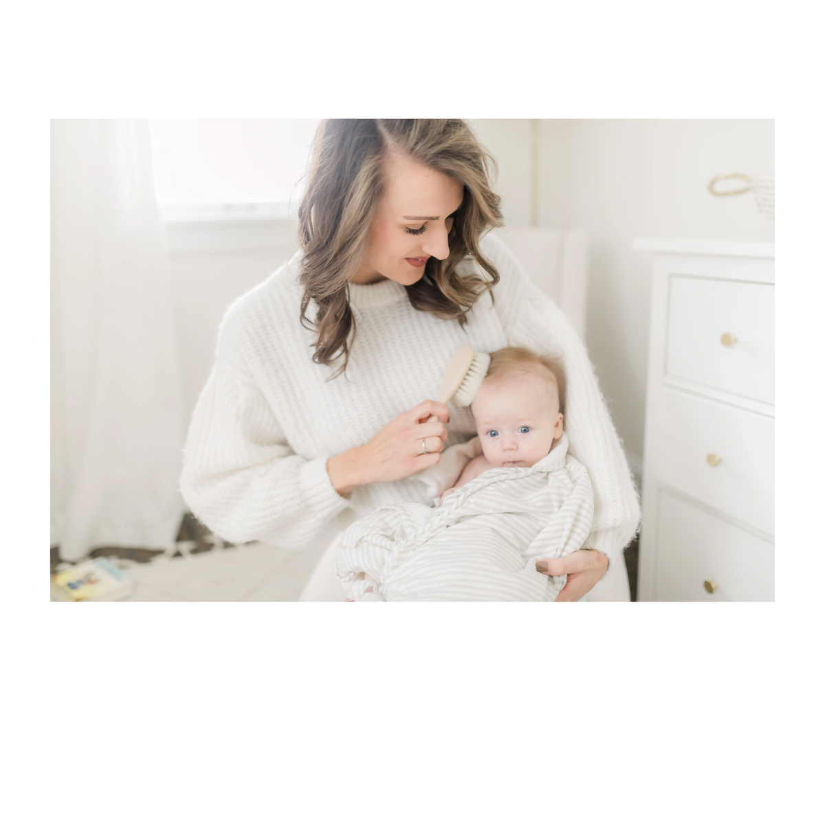 Wooden Baby Brush With Natural Beechwood And Goat Hair