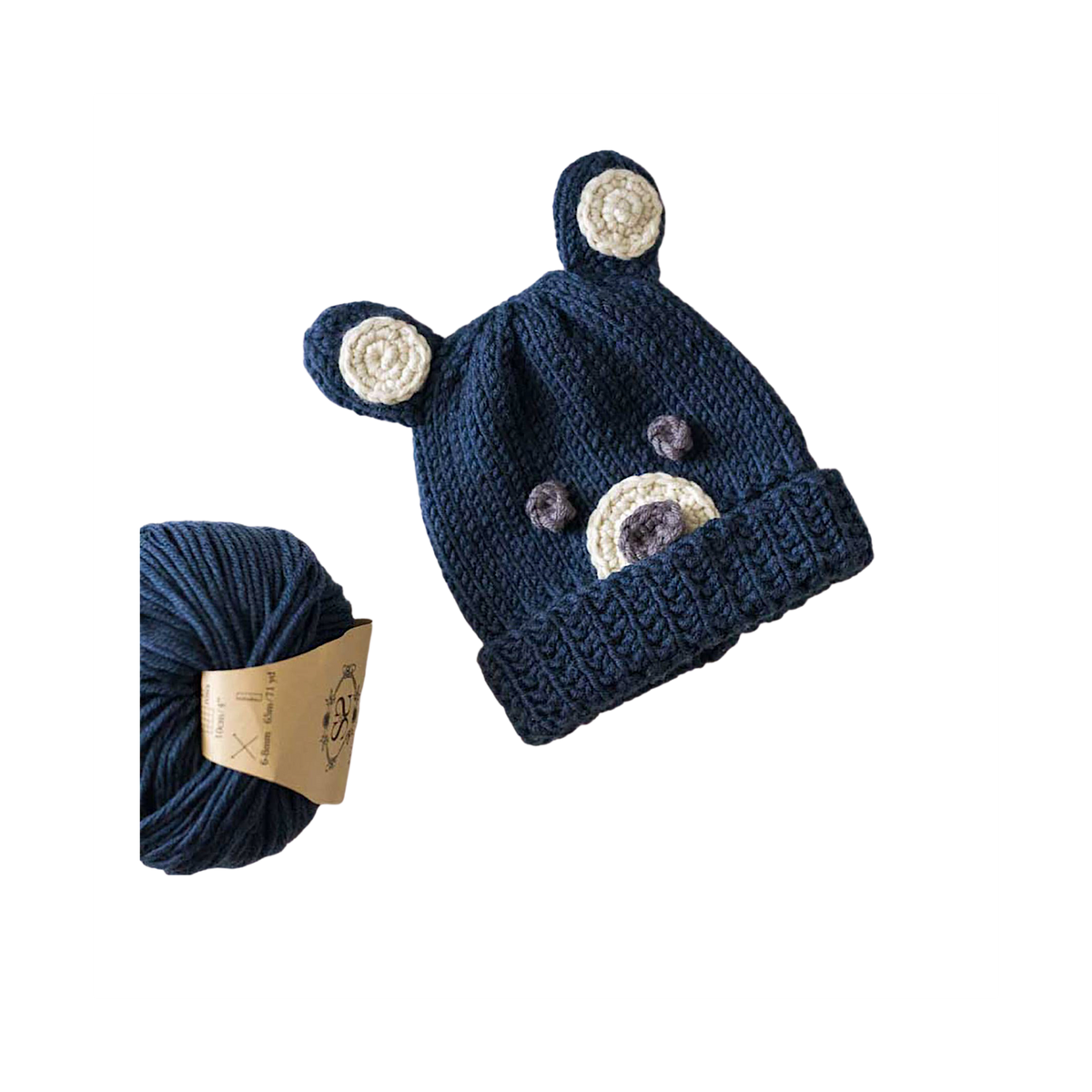 Woodland Bear Hat Knitting Kit